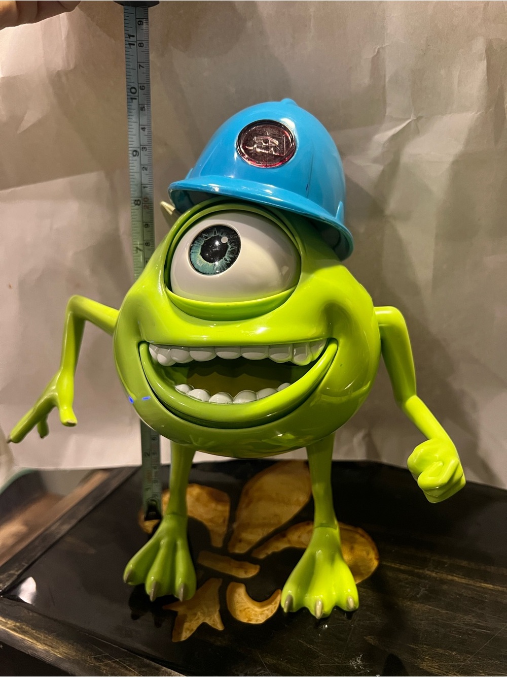 10 inch Monsters Inc Mike Wazowski Hard Hat Toy Figure - Picture 3 of 5